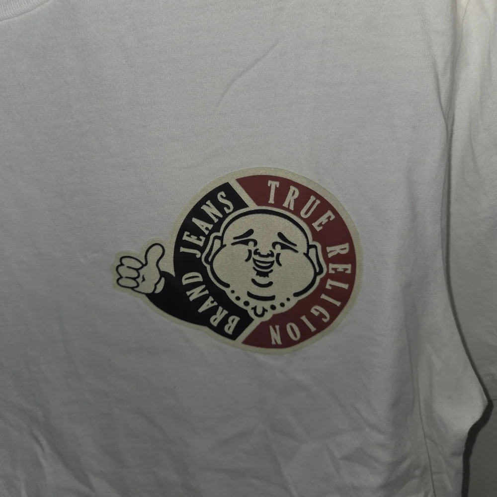NWOT True Religion Men’s White Logo Graphic T-Shirt, SIZE L